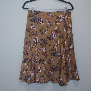 Ann Taylor Floral Midi Skirt